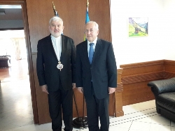 Владика Йосиф (Мілян) зустрівся з Послом України в Греції